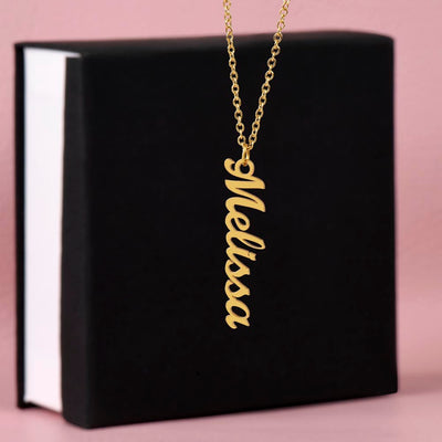 Classic Vertical Name Necklace